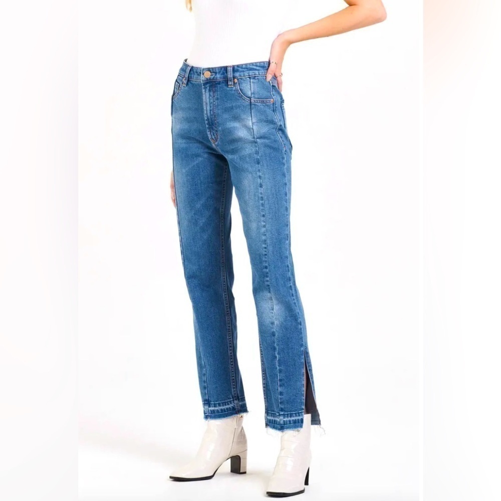 DEAR JOHN Jodi Super High Rise Straight Jeans, Size 31 (v)
